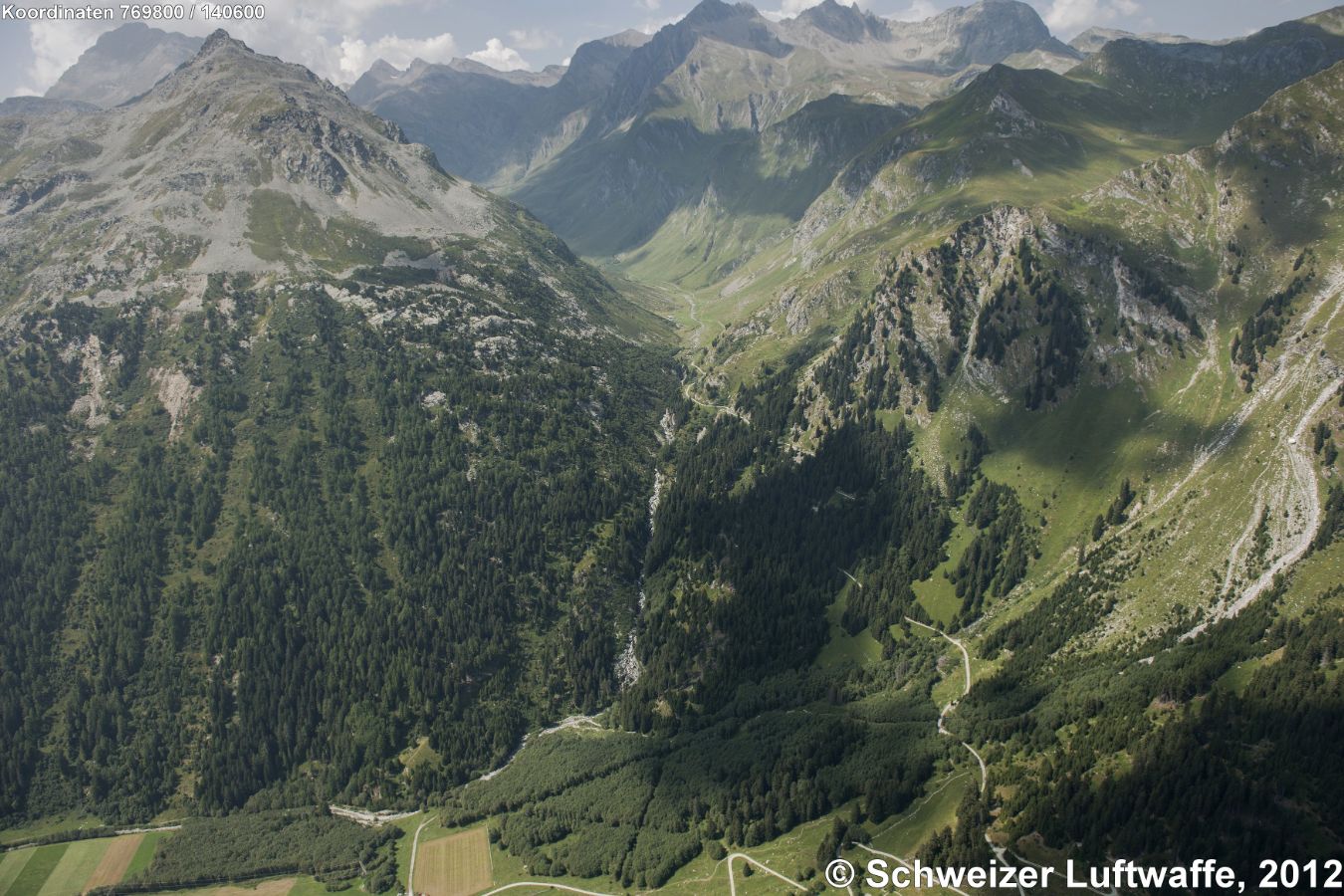 Val Maroz, westlich Casaccia